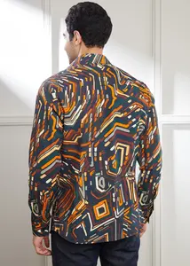 เสื้อเชิ้ตผู้ชายลำลองผ้าฝ้าย 100% แขนยาว คอปกติดกระดุม แห้งเร็ว ระบายอากาศดี รับผลิตแบบ OEM - Product Image 3