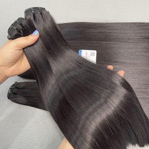 Offres de lots de mèches ondulées naturelles vietnamiennes brutes : Cheveux humains de qualité supérieure tissés à la machine (cuticules intactes, couleur personnalisée) - Product Image 5