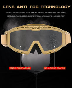 แว่นตาป้องกันการระเบิดทางยุทธวิธีสำหรับกิจกรรมกลางแจ้งแบบปรับแต่งได้ มุมมองกว้าง 3.2 มม. ทนแรงกระแทกสูง สำหรับการล่าสัตว์ - Product Image 5