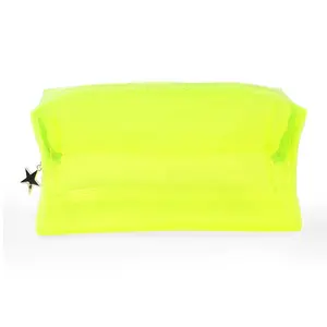 Fluorescent Transparent PVC Toilet Bag Big Pack Wash Bag Cosmetic Bag