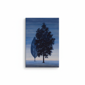 Toile imprimée : Paysage bleu onirique, art réaliste de l'Arbre de Vie, TOILE ENVELOPPÉE - Product Image 2
