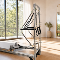 Machine de Pilates Reformer Half Trapeze Tower avec planche à ressorts et système de poulies à cordes pour studio commercial, yoga et salle de sport à domicile