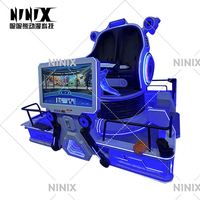 NINIX NINIX-321587 Simulador de Realidad Virtual Comercial Inmersivo Multijuego para Interiores, Máquina de Entretenimiento Arcade Metálica para 2 Personas MR