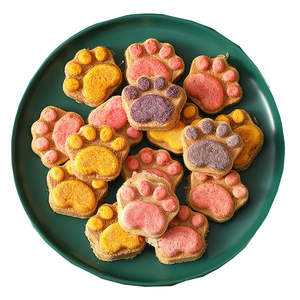 Snack Biologici Liofilizzati per Animali Domestici all'Ingrosso, Biscotti a Forma di Zampa per Cani e Gatti, Alto Contenuto Proteico e Basso Contenuto di Grassi - Product Image 1