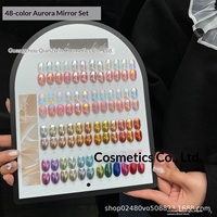 XIANZHIYIN – Nouveau Kit de Poudres Magiques Effet Miroir 48 Couleurs 2026 – Poudres Fantaisie Aurore et Poudres Effet Clair de Lune Ultra Brillantes pour Salons de Manucure (Vente en Gros)