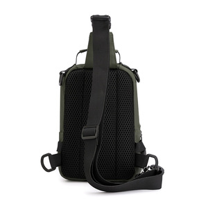 Nuevo bolso de pecho para hombre, bolso cruzado impermeable de nailon para viajes de ocio, bolso de hombro de Color sólido para exteriores, diseño moderno - Product Image 1