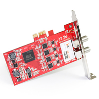 TBS6205 DVB-T2/T/C Tuner TV 4 voies Câble Carte TV Ordinateur Tuner PCI-e