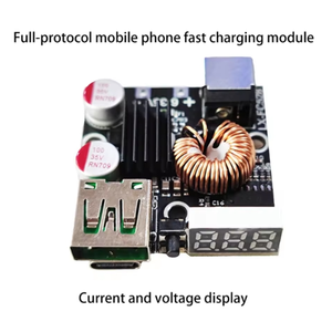 65W Loại C + USB Điện Thoại Di Động Nhanh Chóng Sạc Mô-đun Qc4.0 3.0 pd3.0 Đầy Đủ Giao Thức Nhanh Chóng Sạc Ban LED Hiển Thị - Product Image 2