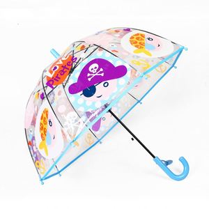 2026 New Manufacturer 19 Inch Animals Cartoon Children Transparent Rain <b>Umbrella</b> for Kids - Product Image 4