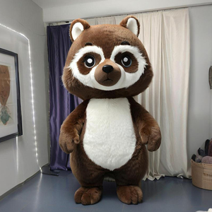 Shengye cina mascotte fabbrica personalizzato simpatico cartone animato animale <span class=keywords><strong>Racoon</strong></span> gonfiabile mascotte <span class=keywords><strong>Costume</strong></span> Performance Set per la celebrazione Cosplay - Product Image 1