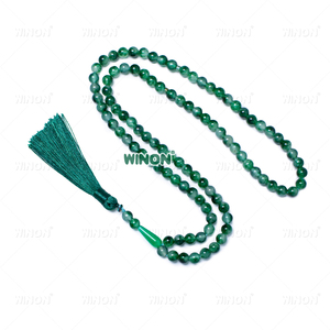 Winon Natural Stone 99 Prayer Beads Religious Necklace 8mm Round Prayer Beads Islamic Gift <strong>Masbaha</strong> - Product Image 2