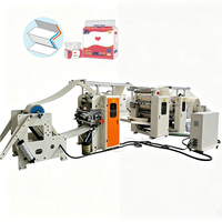 Máquina de laminación de toallas de alta velocidad con plegado en N y pegamento manual, máquina para fabricar productos de papel higiénico con plegado en Z para el mercado de EAU