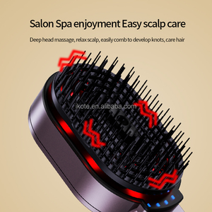 Peine Eléctrico 4 en 1 <span class=keywords><strong>con</strong></span> Spray de Aceite Esencial para el Cabello, Luz Roja, Vibración, Cepillo Relajante para el Cuero Cabelludo, Masajeador para el Cuidado del Cabello - Product Image 3