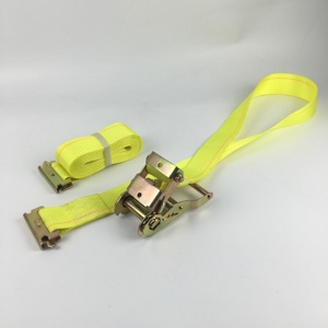 Sangles d'arrimage à <span class=keywords><strong>cliquet</strong></span> en polyester de 2 pouces, <span class=keywords><strong>pour</strong></span> <span class=keywords><strong>rail</strong></span> d'arrimage, barre de charge, poutre de terrasse. - Product Image 4