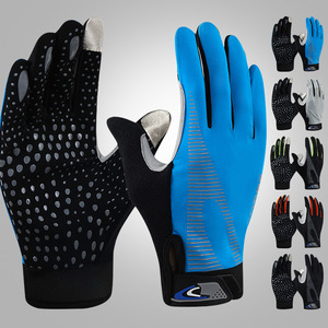 Guantes de Ciclismo de Dedo Completo, de Nailon, Resistentes al Viento, Impermeables, de Silicona Antideslizante, con Pantalla Táctil, para Senderismo, Unisex, para Adultos - Product Image 1