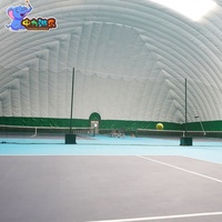 Solution de dôme pneumatique à grande portée pour gymnase, terrains de tennis et de badminton pour centre sportif