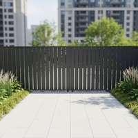 Clôture Artistique Moderne et Élégante en Aluminium Coulé, Facile à Installer, Alternative au Fer Forgé, Tailles Personnalisées OEM/ODM
