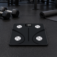 Balance connectée intelligente avec logo personnalisé, 180 kg, précision 50 g, balance de salle de bain numérique, vente en gros d'usine, certifiée UKCA