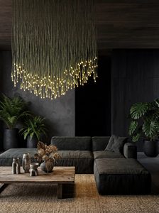 <span class=keywords><strong>Lustre</strong></span> LED en forme de goutte d'eau pour restaurant et mur végétal multicolore, <span class=keywords><strong>lustre</strong></span> moderne personnalisé - Product Image 6