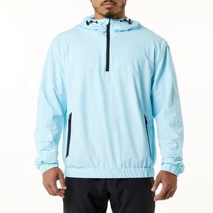 أزياء نصف سحاب اللياقة البدنية بارد فارغة ممارسة سترة واقية من الماء للرجال - Product Image 5