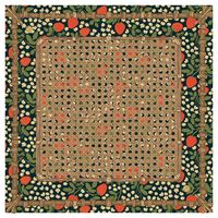 Alas Meja Mahjong Mewah Tebal Anti-Selip untuk Permainan Papan, Alas Mahjong Motif Stroberi, Alas Mahjong Amerika