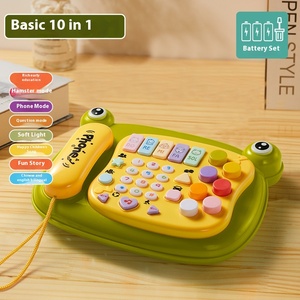Jouet éducatif pour enfants Simulation de téléphone portable pour bébés de 8 à 12 mois La première ligne <span class=keywords><strong>fixe</strong></span> de musique de bébé encourage l'éducation - Product Image 6