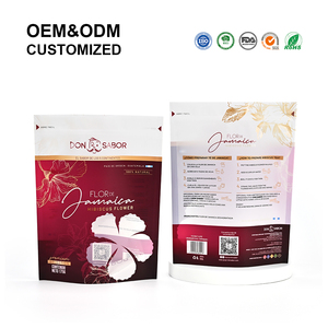Sacchetti Stand-up Personalizzati con Apertura Facilitata per Tè all'Ibisco, Fiori Secchi Naturali, Buste Mylar per Alimenti - Product Image 1