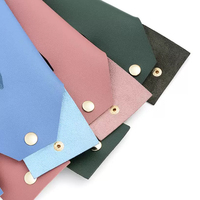 Boîte à mouchoirs personnalisée en cuir PU rose poudré, pliable à clipser, vente en gros B2B, directement de l'usine