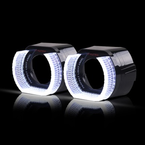Factory Price New 3 Inch I7 Car <b>Projector</b> Lens Shrouds Cover for Atuo <b>Light</b> Shrouds White Colors Car Accessories - Product Image 1