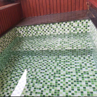 Carrelage en mosaïque de verre cristal parquet moderne classique 25x25x3.5mm Forme carrée Points de verre 300x300mm pour murs, cuisines, hôtels, revêtements de sol