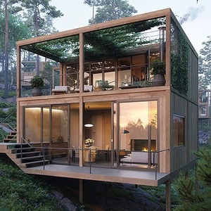 Nhà Lắp Ghép Vận Chuyển Hai Tầng 20ft Biệt Thự Khu Nghỉ Mát Được Trang Bị Đầy Đủ Kết Hợp Thành Nhiều Loại Phòng Nhà <span class=keywords><strong>Container</strong></span> Lắp Ghép Trung Quốc - Product Image 1