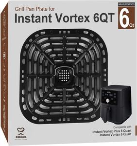 Accesorios para freidora de aire <span class=keywords><strong>Cosori</strong></span> 6 QT Gourmia, piezas de repuesto cuadradas de Metal, incluida la sartén para hornear, placa de vapor para freidora, fácil de usar - Product Image 6