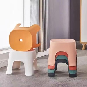 HALO Durable Stackable Plastic <b>Stool</b> Lightweight PP Small Low <b>Stool</b> Compact Indoor Household Furniture OEM ODM Custom - Product Image 4