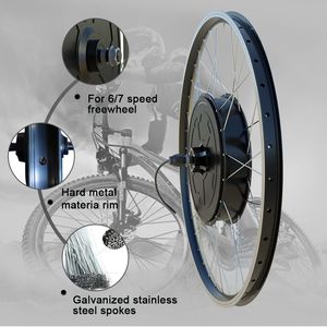 <span class=keywords><strong>Roue</strong></span> moteur avant arrière 36V 48V 250W 500W <span class=keywords><strong>Roue</strong></span> intégrée motorisée Kit de conversion de vélo électrique <span class=keywords><strong>pour</strong></span> 20/26 pouces 700C - Product Image 3
