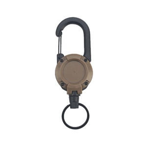 Nhiệm vụ nặng nề mạnh mẽ <span class=keywords><strong>Carabiner</strong></span> có thể thu vào huy hiệu Reel Keychain bán buôn - Product Image 3