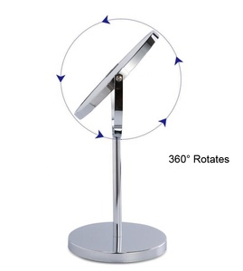 Professinal Round <strong>Tabletop</strong> Vanity Standing Metal Makeup <strong>Mirror</strong> - Product Image 4