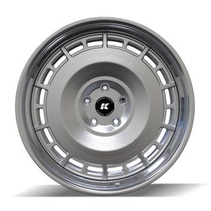 Jantes en alliage d'aluminium 6061-T6 forgées sur mesure, 20 pouces, à décalage, 5x120, pour berlines classiques de luxe, lèvre polie, argent brossé - Product Image 2