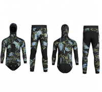 Combinaison de plongée adulte 3 mm en deux pièces pour la pêche sous-marine, le surf et la plongée libre ; Combinaison de plongée en néoprène camouflage pour la protection contre le froid et la chaleur