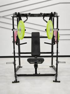 業務用ホームフィットネス機器 スチール製スプリットアクションダウンワードプッシュチェストバックコアマッスルトレーナー 調整可能安全装置付き - Product Image 5