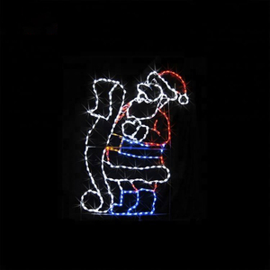 Luz Led con motivo navideño de Papá Noel trineo de acrílico para exteriores - Product Image 6