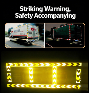 Ruban adhésif acrylique réfléchissant en PVC haute visibilité, imperméable et épaissi pour le contrôle du trafic, la construction routière et la sécurité - Product Image 4