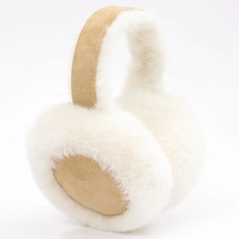 Acessórios moda Australian Sheepskin Atacado earmuffs inverno quente clássico shearling pele de carneiro moda pele earmuff