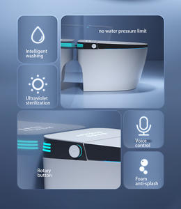 Diseño Simple, <span class=keywords><strong>precio</strong></span> barato, armario <span class=keywords><strong>de</strong></span> agua inteligente montado en el suelo, artículos sanitarios para <span class=keywords><strong>baño</strong></span>, inodoro inteligente automático <span class=keywords><strong>de</strong></span> cerámica - Product Image 2