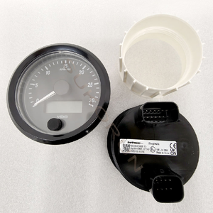 Tachymètre moteur VDO 333-045-001X 333045001X A2C38329800 en aluminium, rond 80mm, 0-3000 tr/min, 24V, neuf - Product Image 5