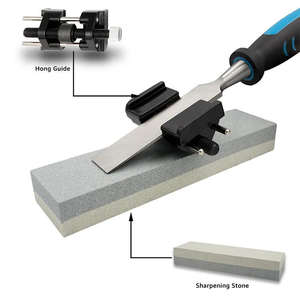 Juego de 8 cinceles de acero industriales para tallado de madera con guía de afilado, piedra de afilar y estuche de almacenamiento, puntas en V de 1/4"-1-1/2", para bricolaje - Product Image 3