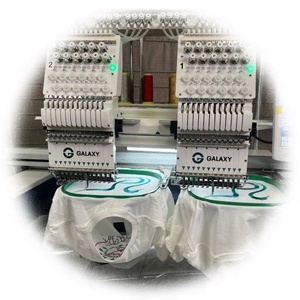 Máquina de Bordar Industrial Dahao de 2 Cabezas y 12 Agujas, <span class=keywords><strong>Manual</strong></span>/Automática, con Pantalla Táctil, Área de Trabajo de 400*600mm - Product Image 2