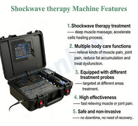 Dispositivo de Terapia de Ondas de Choque Tipo Carro con Entrenamiento Gratuito, Masajeador Corporal de Tejido Profundo, Dispositivo de Masaje de Ondas de Choque para Uso Doméstico