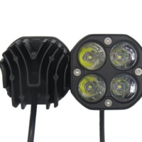 Lampe de travail stroboscopique 3 pouces 40w double couleur pour voiture Lampe antibrouillard automatique pour camion 4wd Atv