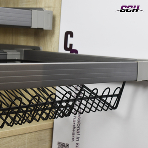 Organizzatore per Armadio in Metallo <span class=keywords><strong>con</strong></span> Portascarpe, Cestelli Estraibili Scorrevoli e Appendiabiti per Pantaloni - Product Image 5