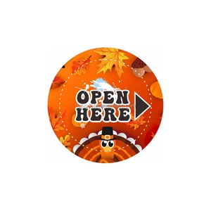 Personnalisation de cartes de loterie à déchirure instantanée avec design gratuit, billets de jeu à gratter sur le thème de Thanksgiving - Product Image 3